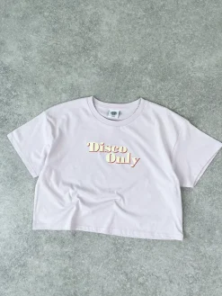 DISCO ONLY WMNS '70s' Cropped Tee - Orchid