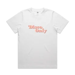 DISCO ONLY WMNS '70s' Heavy Tee - White