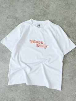 DISCO ONLY WMNS '70s' Heavy Tee - White