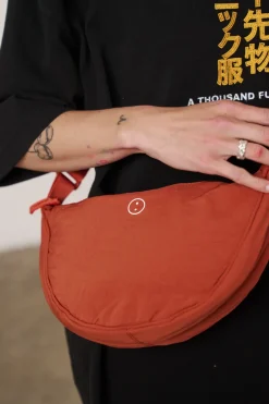 Essentials Oxford Nylon Cross Body Bag - Orange