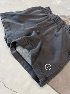 Essentials Premium Faded Jogger Shorts - Vintage Black