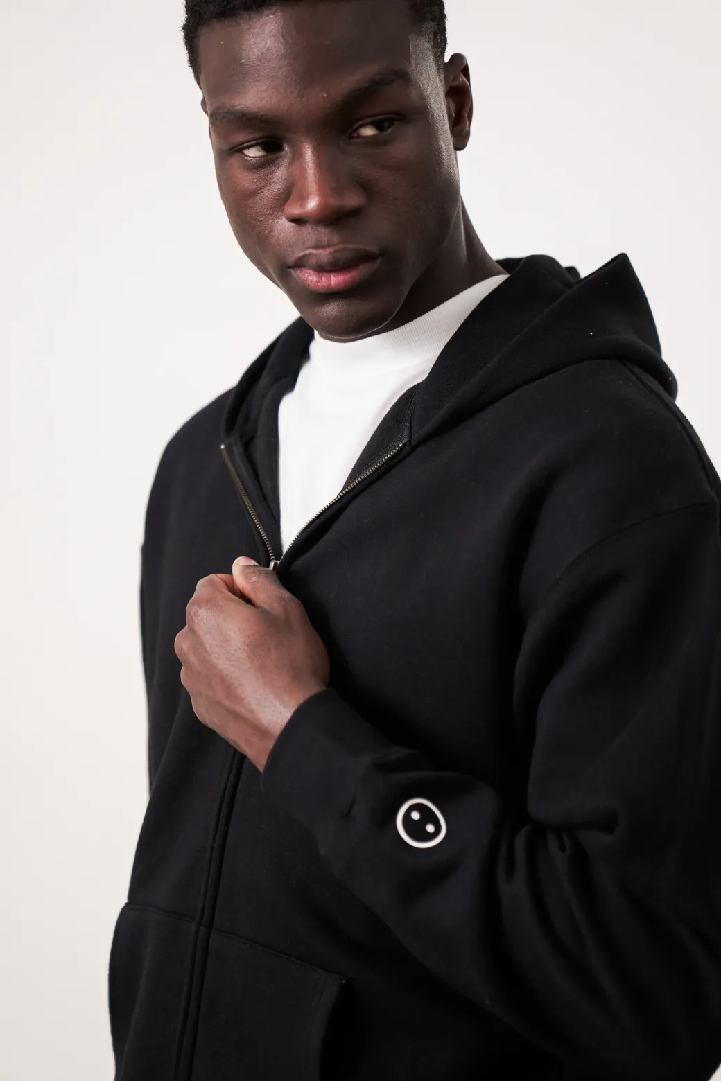 Essentials Premium Zip Up Hoodie - Black