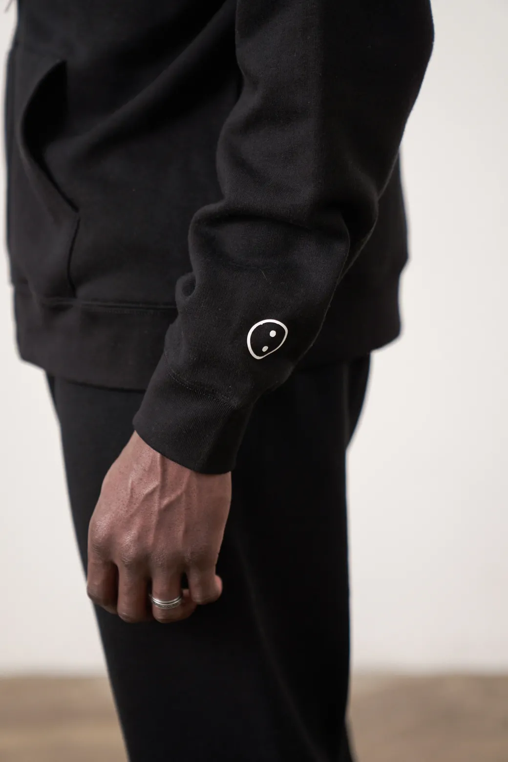 Essentials Premium Zip Up Hoodie - Black