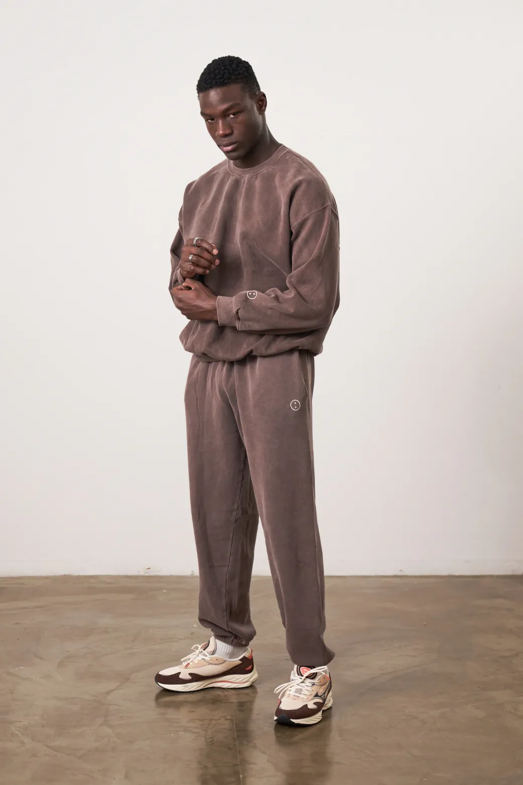 Essentials Vintage Washed Sweater - Cocoa