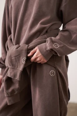 Essentials Vintage Washed Sweater - Cocoa