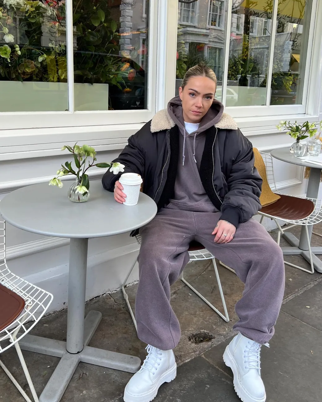 Essentials Vintage Washed Hoodie & Jogger Set - Cocoa