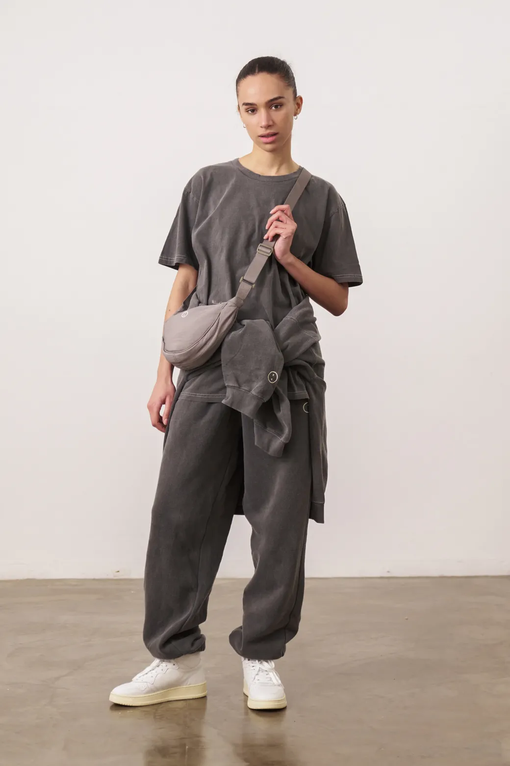 Essentials Vintage Washed Joggers - Charcoal