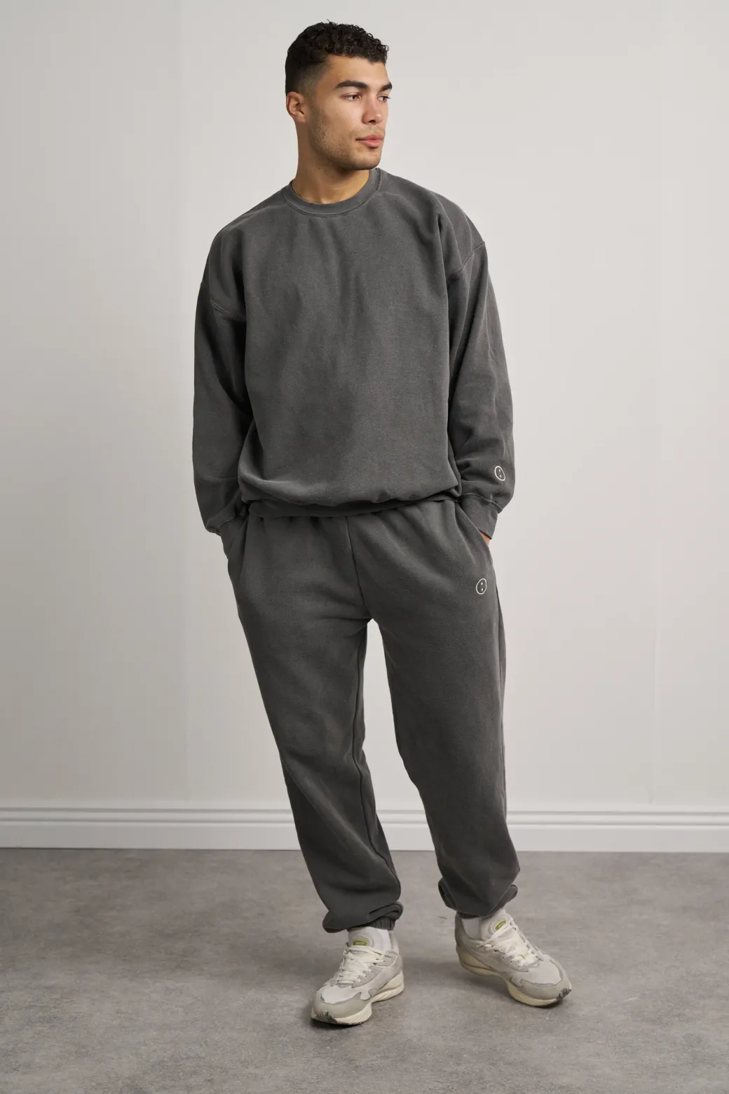 Essentials Vintage Washed Joggers - Charcoal