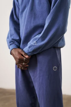 Essentials Vintage Washed Joggers - Navy