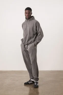 Essentials Vintage Washed Hoodie - Charcoal