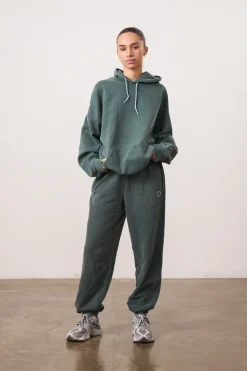 Essentials Vintage Washed Joggers - Forest