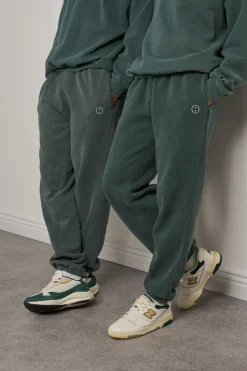 Essentials Vintage Washed Joggers - Forest