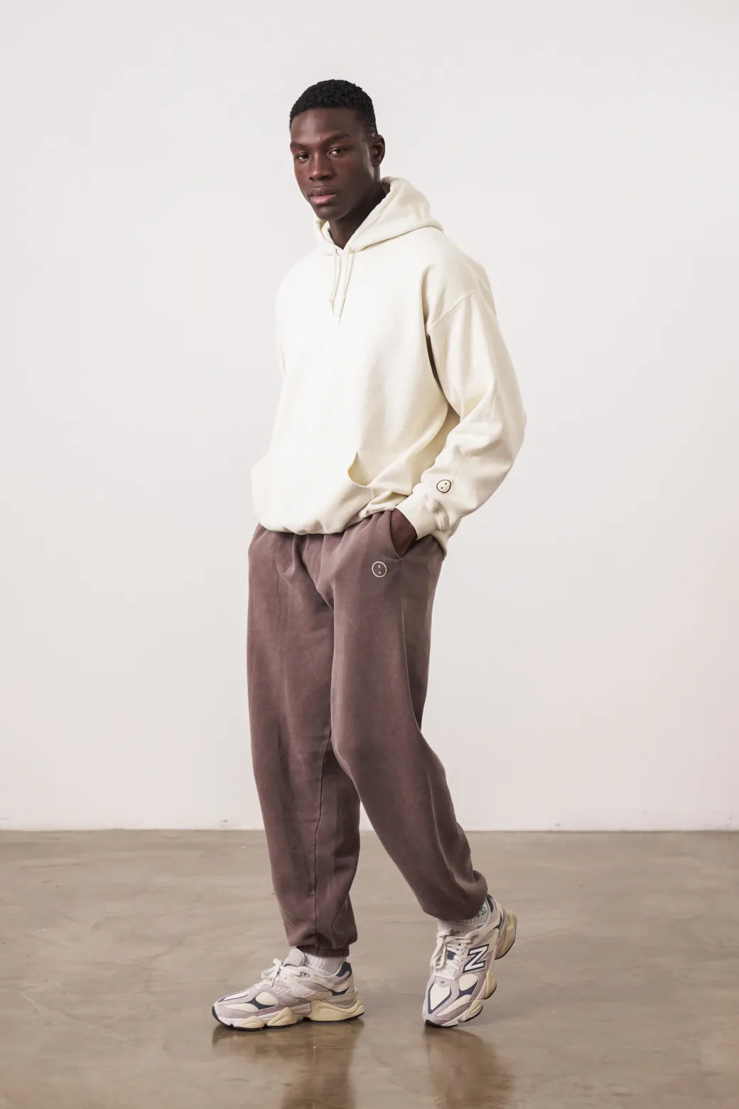 Essentials Vintage Washed Hoodie - Ivory