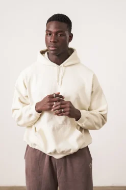 Essentials Vintage Washed Hoodie - Ivory