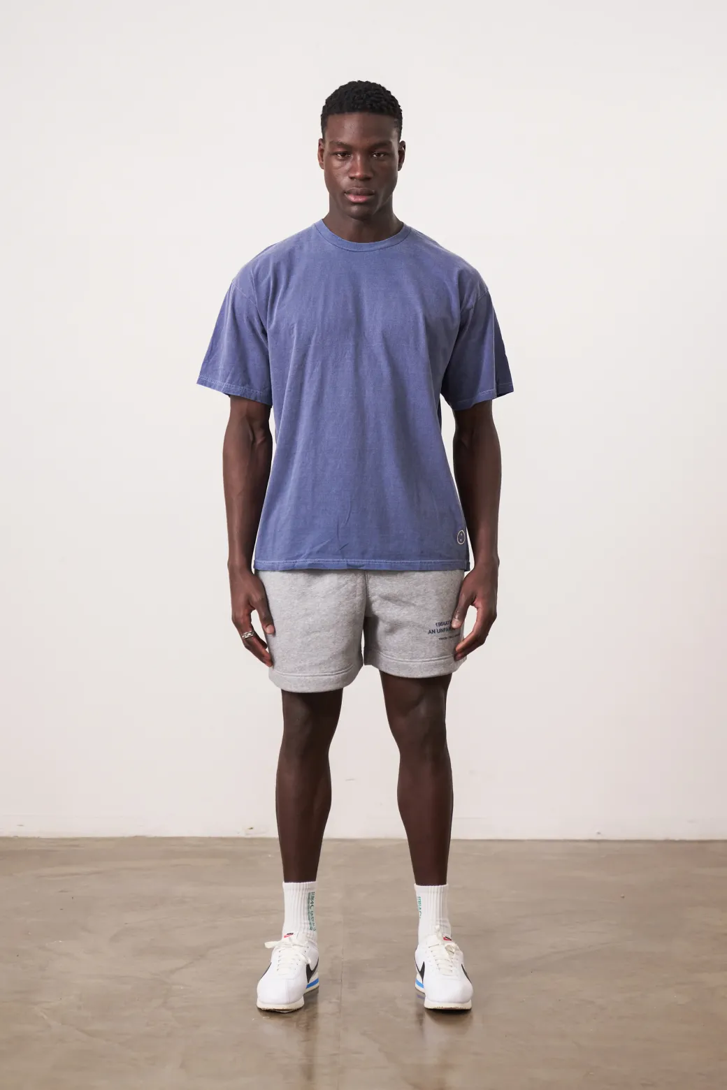 Essentials Vintage Washed Tee - Navy