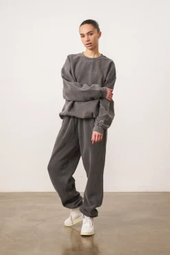 Essentials Vintage Washed Sweater - Charcoal