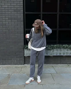 Essentials Vintage Washed Sweater - Charcoal