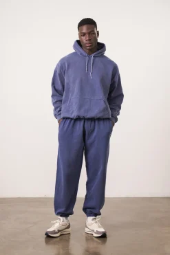 Essentials Vintage Washed Hoodie - Navy