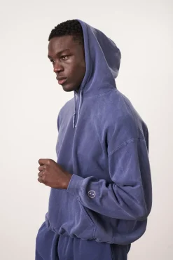 Essentials Vintage Washed Hoodie - Navy