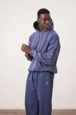 Essentials Vintage Washed Hoodie - Navy