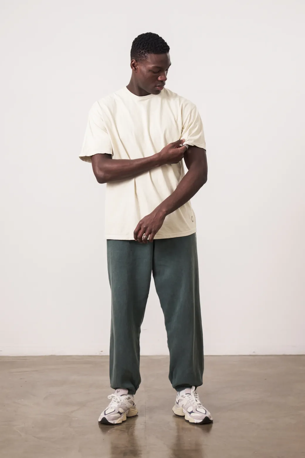 Essentials Vintage Washed Tee - Ivory