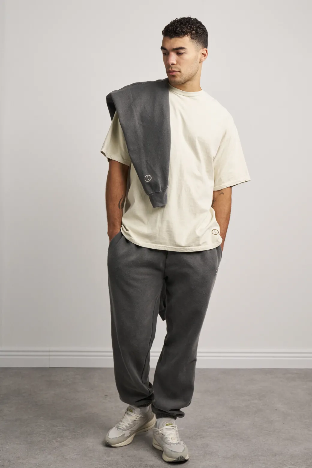 Essentials Vintage Washed Tee - Ivory