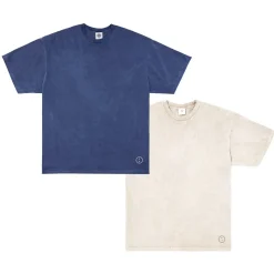 Essentials Vintage Washed Tees Twinpack - Navy/Ivory