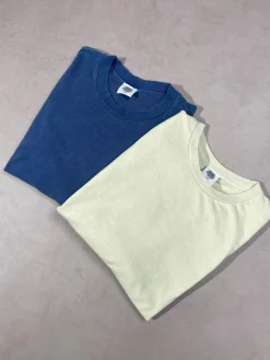Essentials Vintage Washed Tees Twinpack - Navy/Ivory