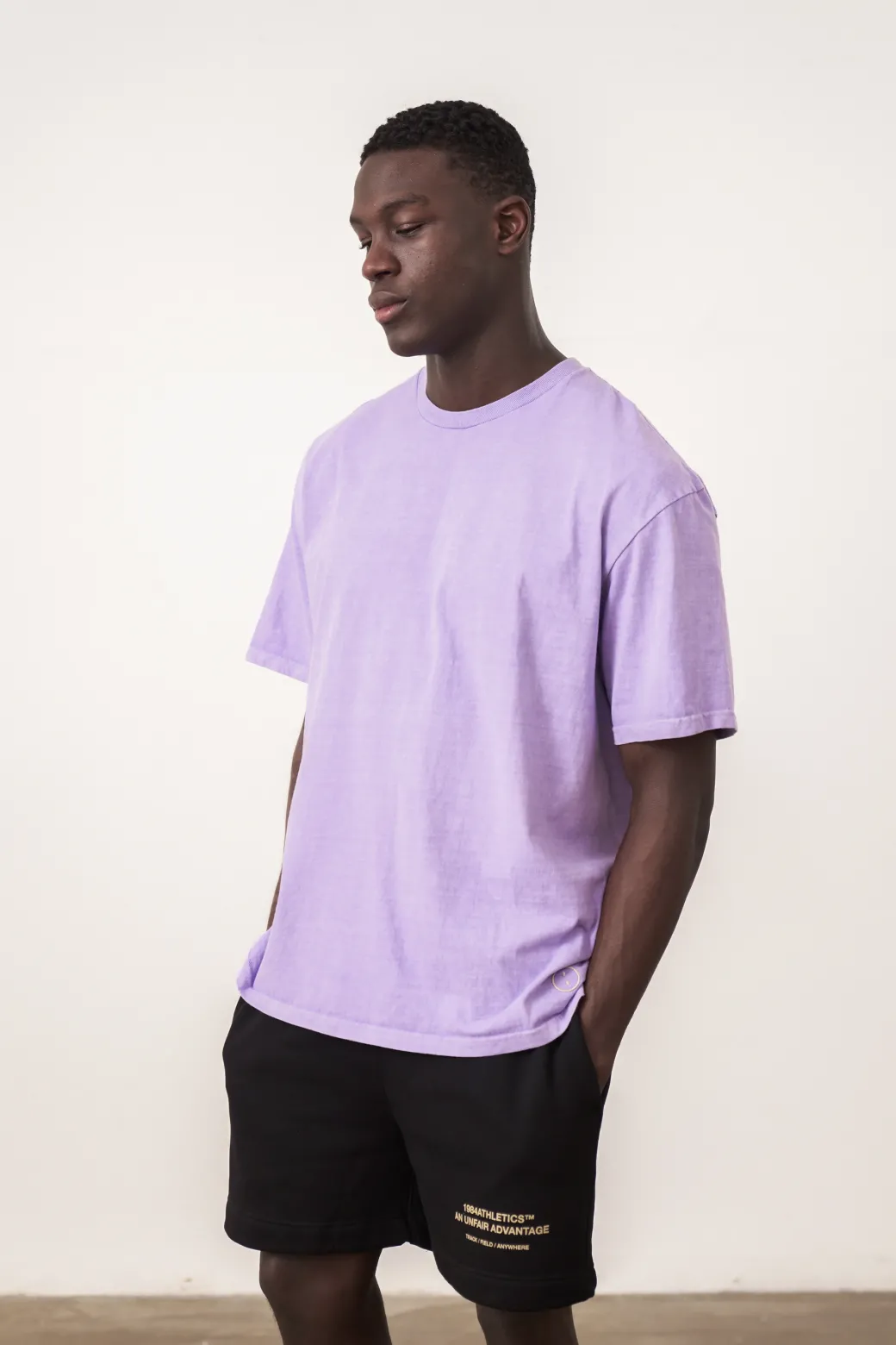 Essentials Vintage Washed Tee - Lilac