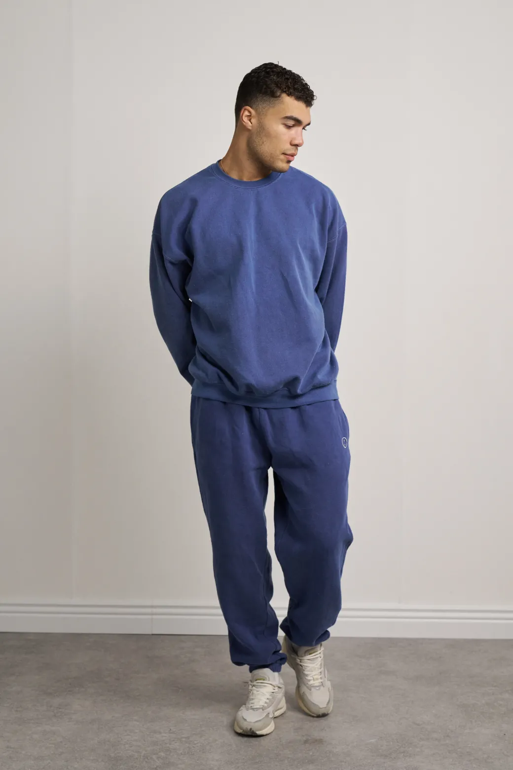 Essentials Vintage Washed Sweater - Navy