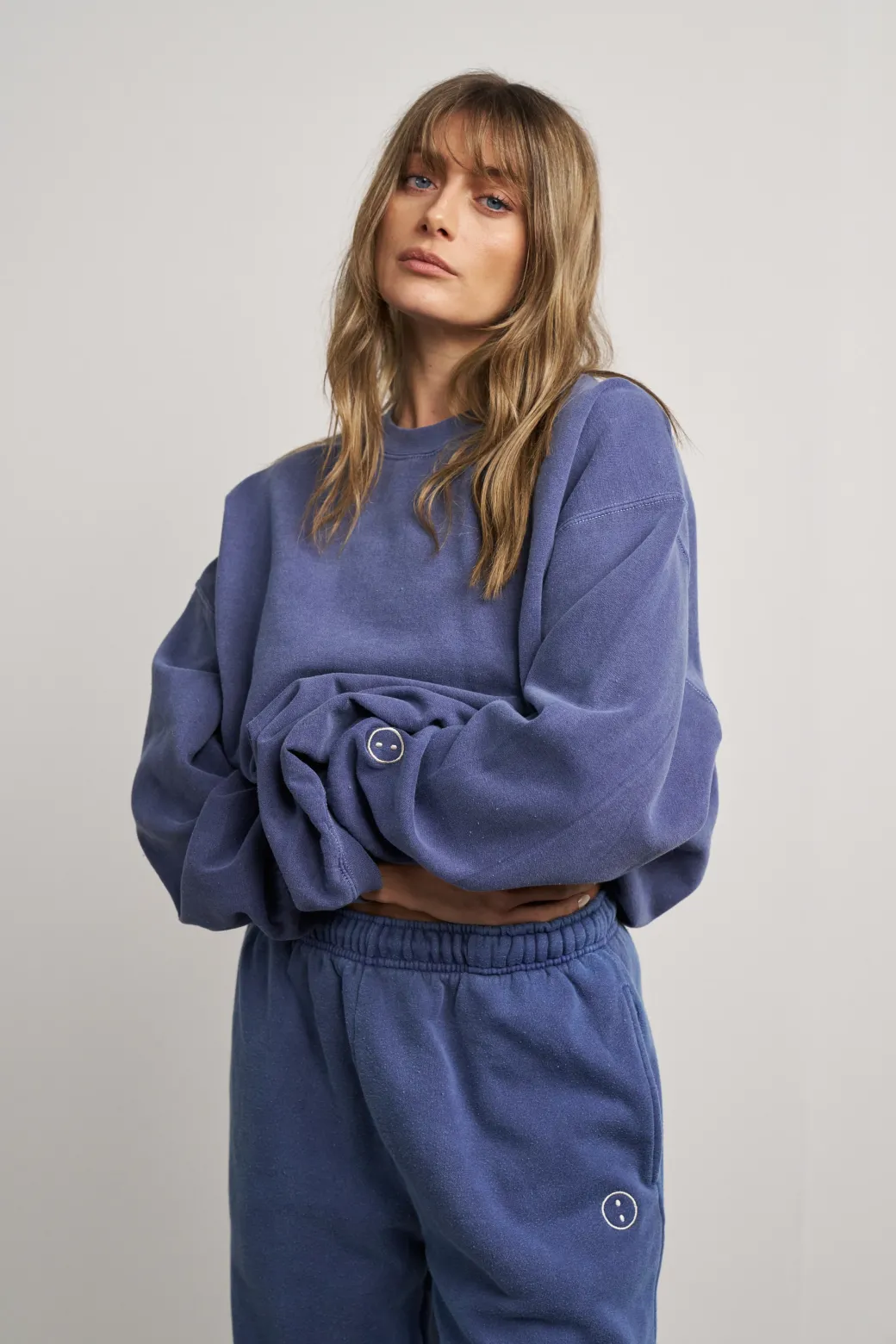 Essentials Vintage Washed Sweater - Navy