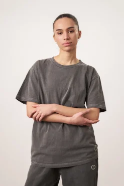 Essentials Vintage Washed Tee - Charcoal
