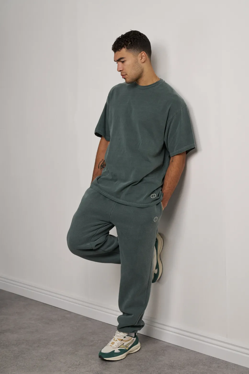 Essentials Vintage Washed Tees Twinpack - Forest/Navy