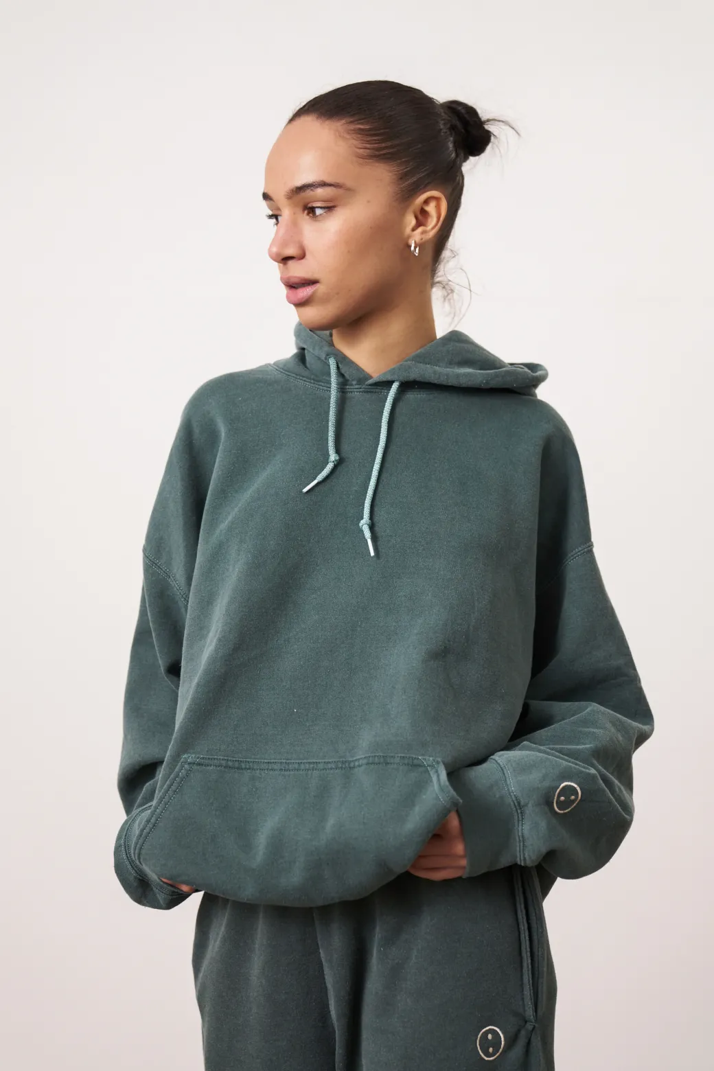 Essentials Vintage Washed Hoodie - Forest