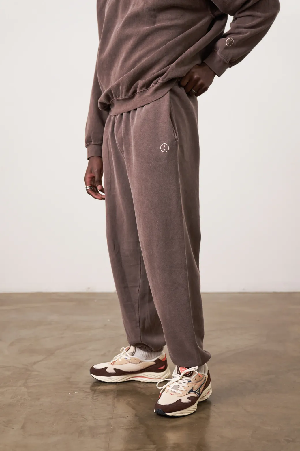 Essentials Vintage Washed Joggers - Cocoa