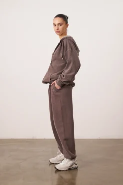 Essentials Vintage Washed Joggers - Cocoa