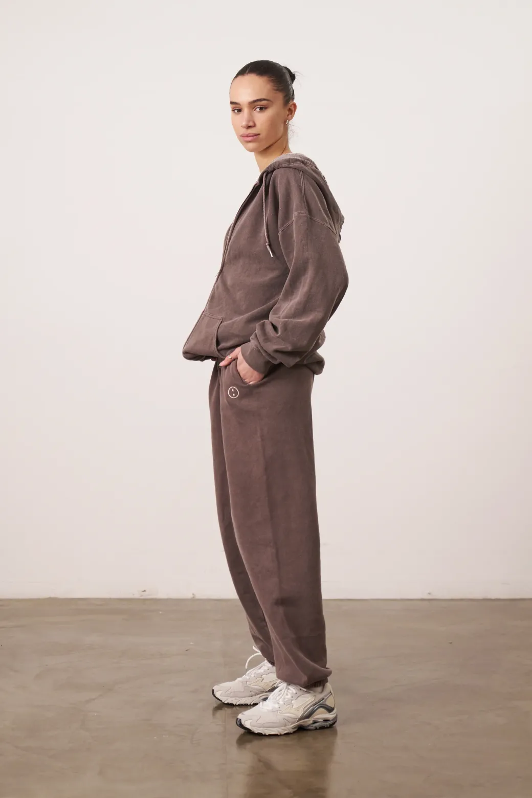 Essentials Vintage Washed Joggers - Cocoa