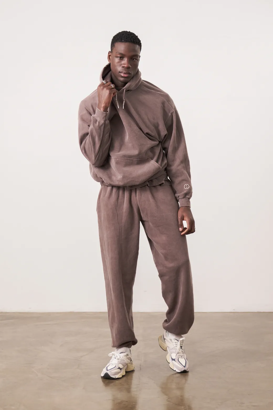 Essentials Vintage Washed Joggers - Cocoa