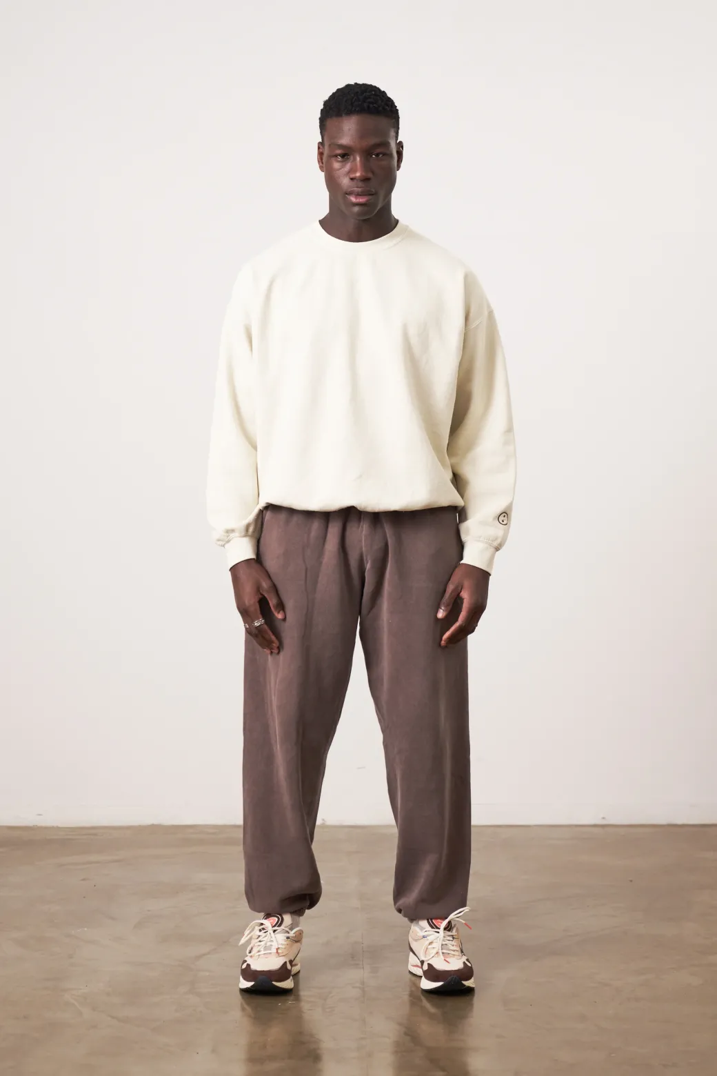 Essentials Vintage Washed Sweater - Ivory