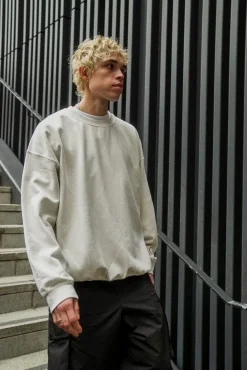 Essentials Vintage Washed Sweater - Ivory