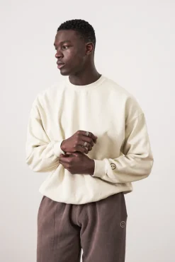 Essentials Vintage Washed Sweater - Ivory