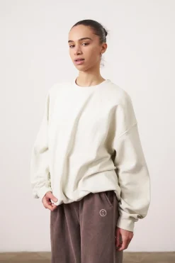 Essentials Vintage Washed Sweater - Ivory