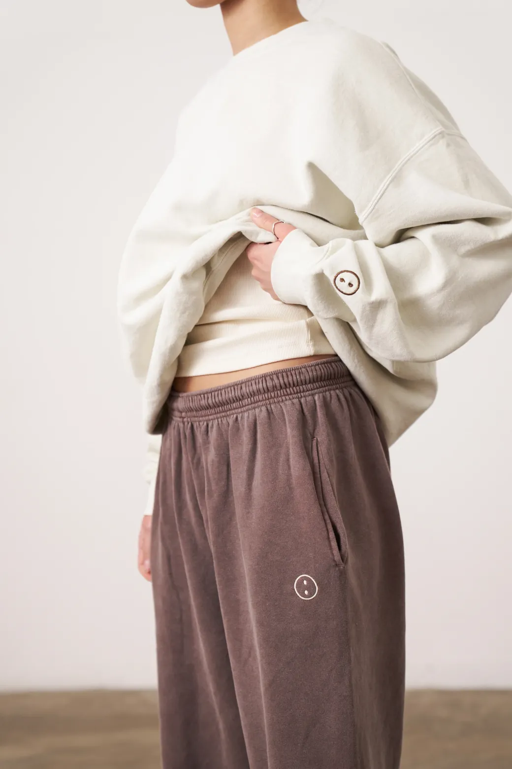 Essentials Vintage Washed Sweater - Ivory