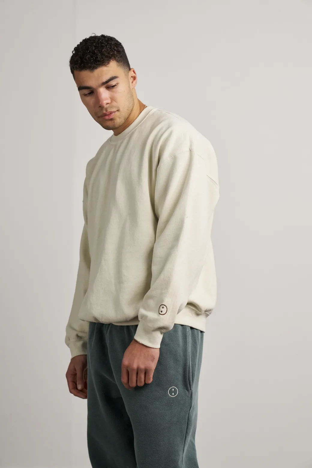 Essentials Vintage Washed Sweater - Ivory