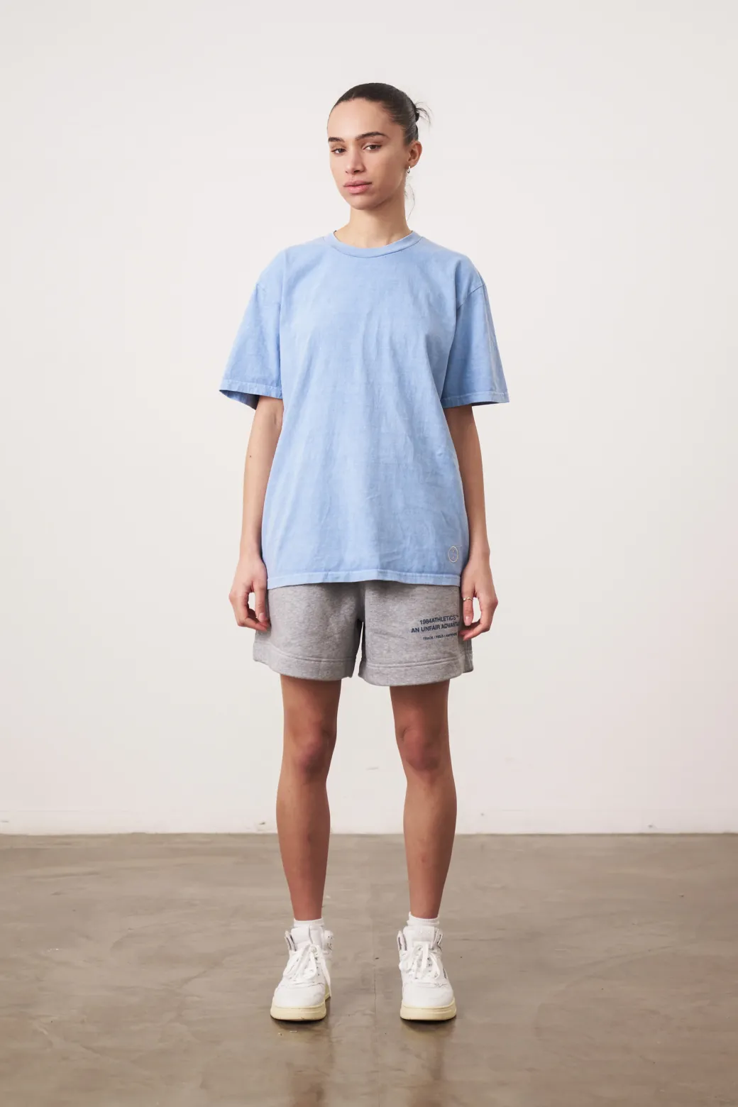 Essentials Vintage Washed Tee - Powder Blue