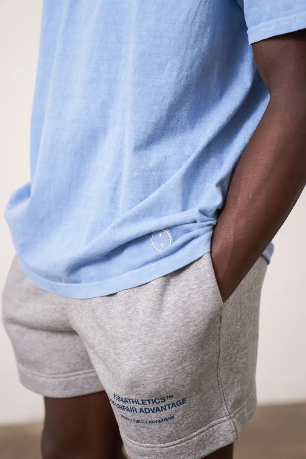 Essentials Vintage Washed Tee - Powder Blue