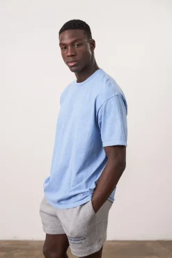 Essentials Vintage Washed Tee - Powder Blue