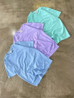 Essentials Vintage Washed Tee - Powder Blue