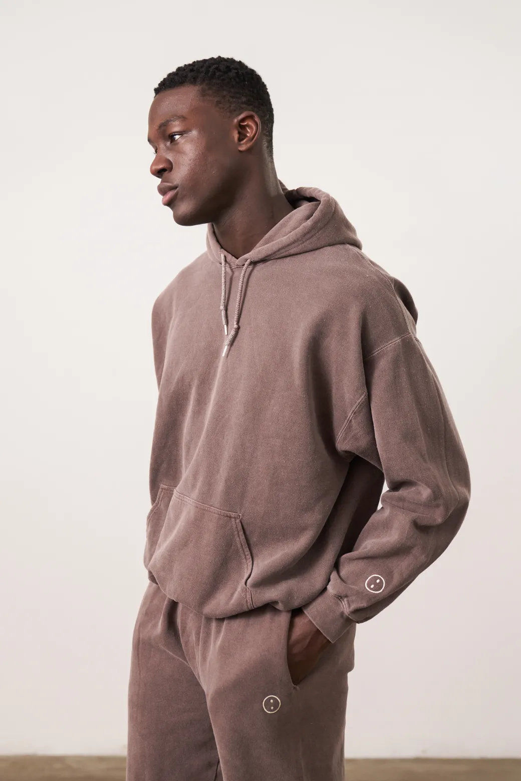 Essentials Vintage Washed Hoodie - Cocoa