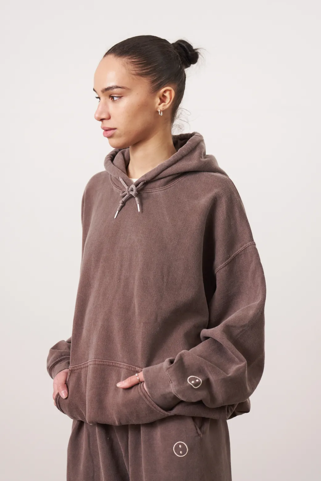 Essentials Vintage Washed Hoodie - Cocoa